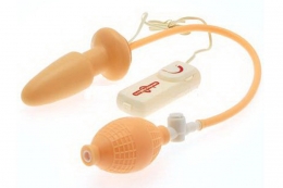 Анальная пробка-расширитель с вибрацией Butt Plug Vibrator With Pump