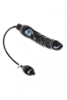 Толстый фаллоимитатор с помпой Inflatable Dildo XL - Mister B, 23х5 см